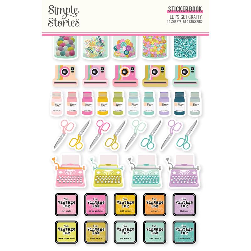 Simple Stories - Let's Get Crafty Sticker Book