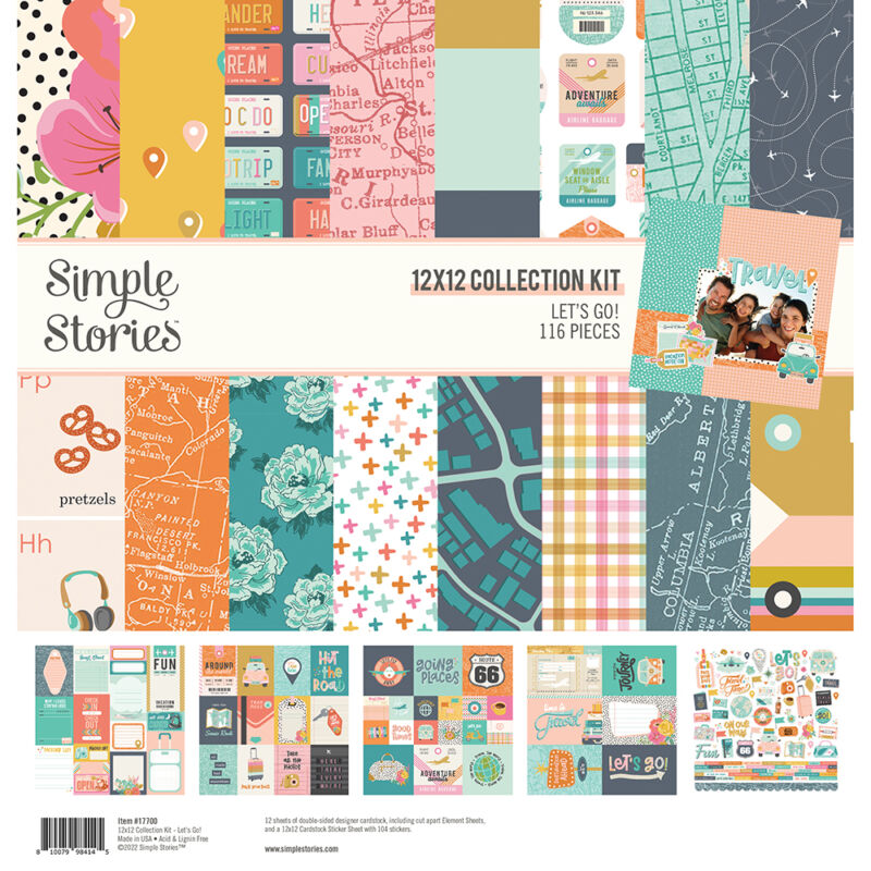 Simple Stories - Let's Go 12x12 Collection Kit