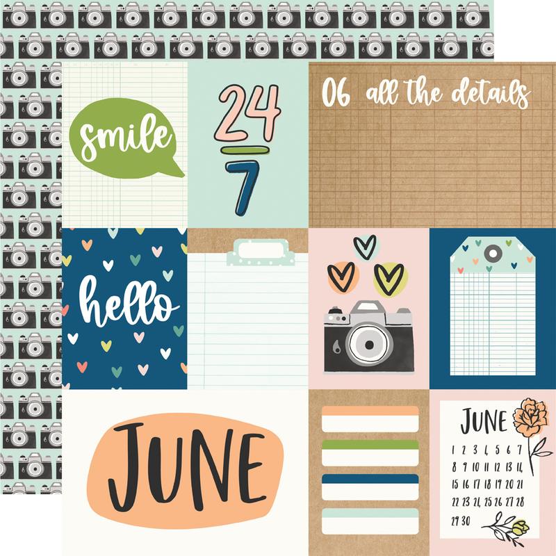 Simple Stories - Life Captured 12x12 Paper - June