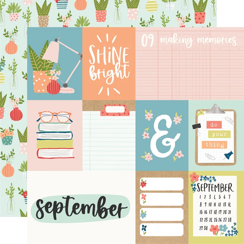 Simple Stories - Life Captured 12x12 Paper - September
