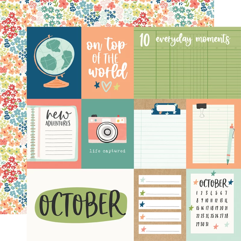 Simple Stories - Life Captured 12x12 Paper - October