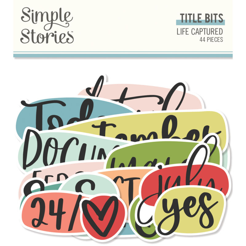 Simple Stories - Life Captured Title Bits & Pieces