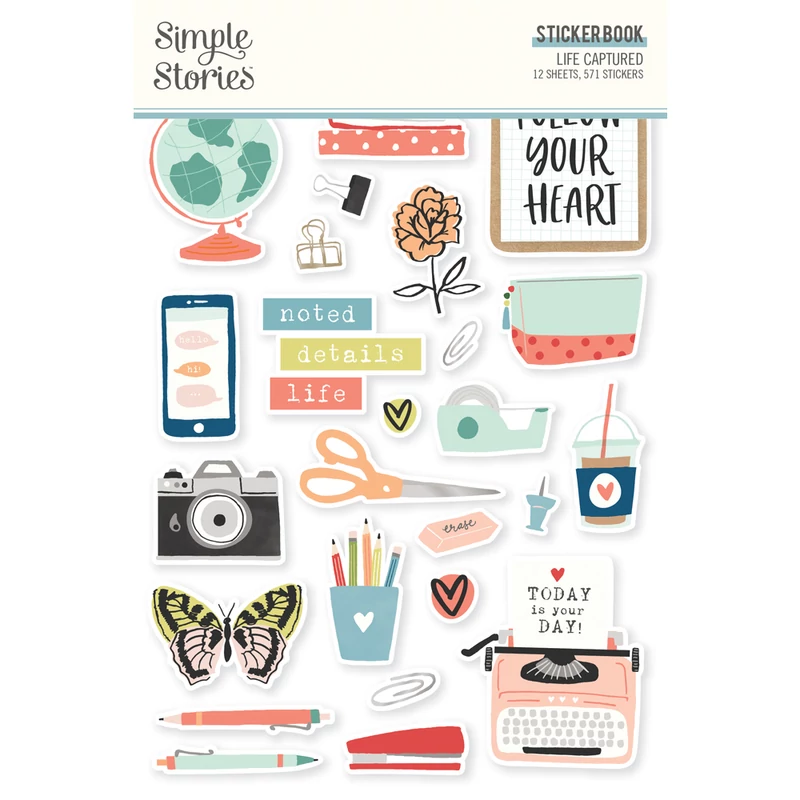 Simple Stories - Life Captured Sticker Book