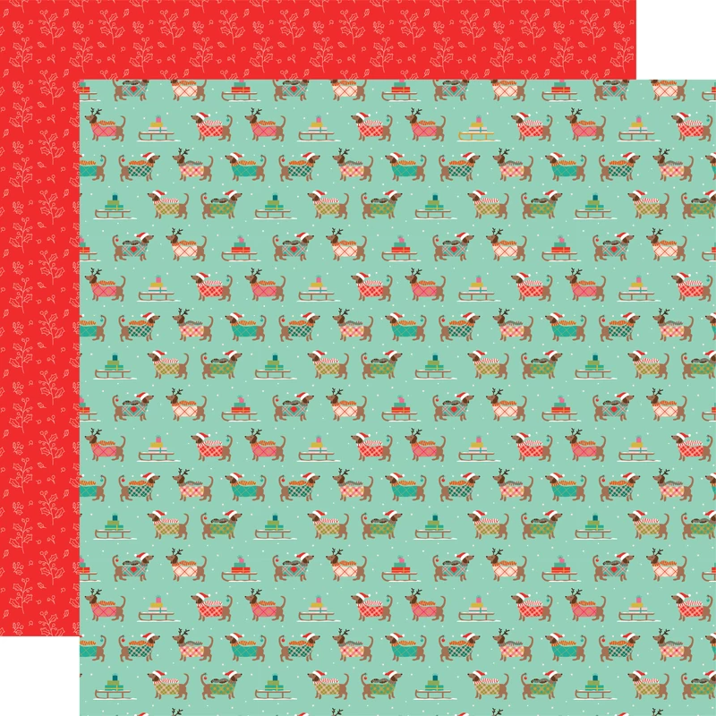 Simple Stories - Mix & A-Mingle 12x12 Paper - Cool Yule!