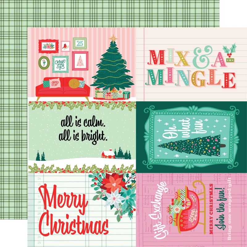 Simple Stories - Mix & A-Mingle 12x12 scrapbook papír - 4x6 Elements