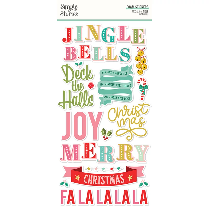 Simple Stories - Mix & A-Mingle Foam Stickers