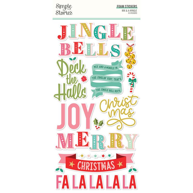 Simple Stories - Mix & A-Mingle Foam Stickers