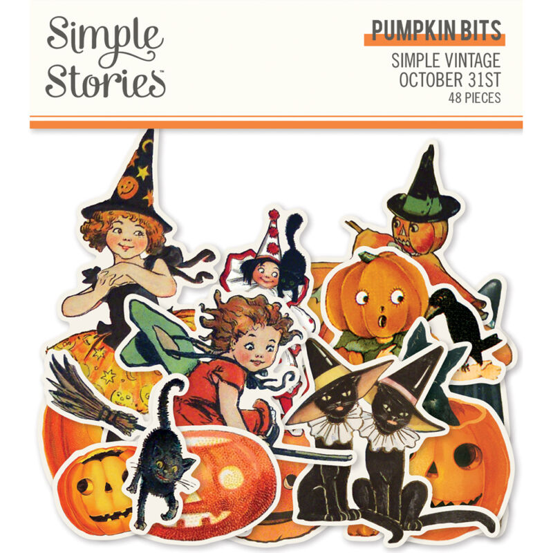 Simple Stories - Simple Vintage October 31st Pumpkin Bits & Pieces