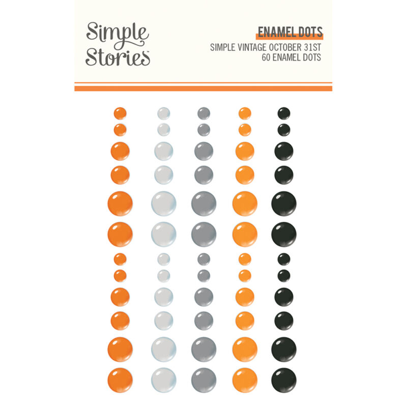 Simple Stories - Simple Vintage October 31st Enamel Dots