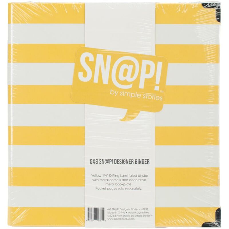 Simple Stories - SNAP Designer Binder - Yellow