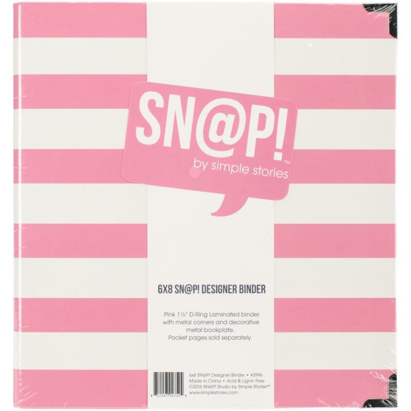 Simple Stories - SNAP 6 x 8 Designer Binder - Pink