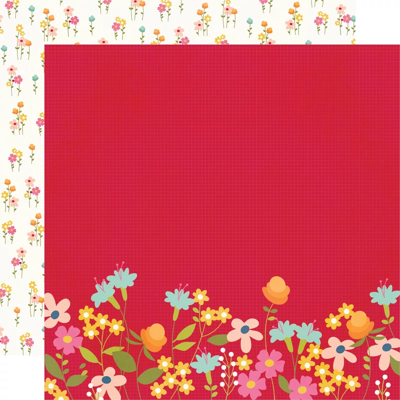 Simple Stories - Summer Lovin' 12x12 Paper - Hey Sunshine!