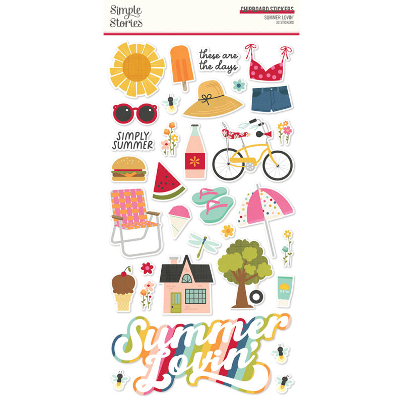Simple Stories - Summer Lovin' 6x12 Chipboard