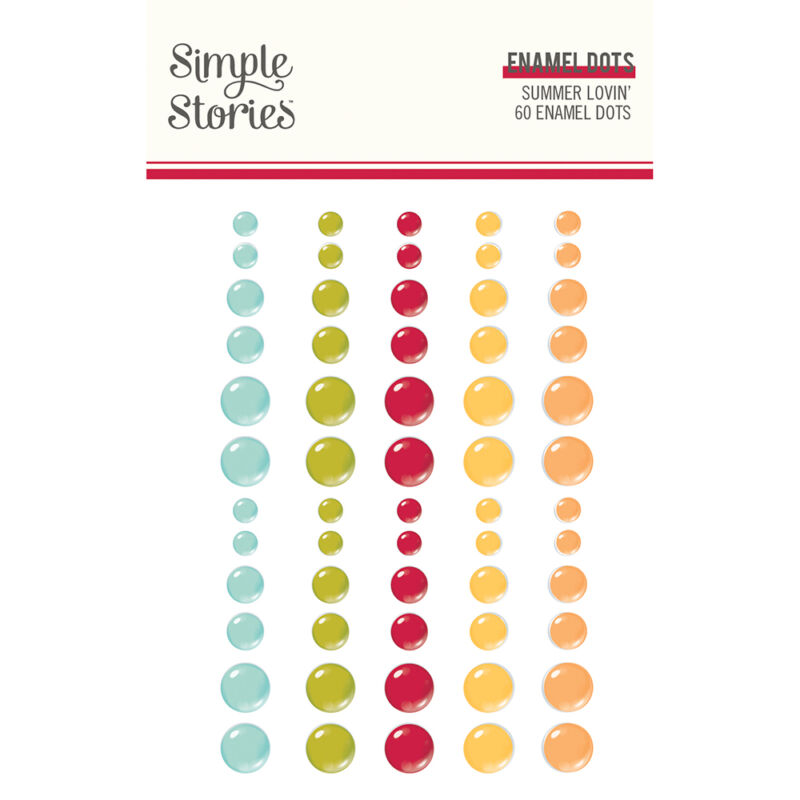 Simple Stories - Summer Lovin' Enamel Dots