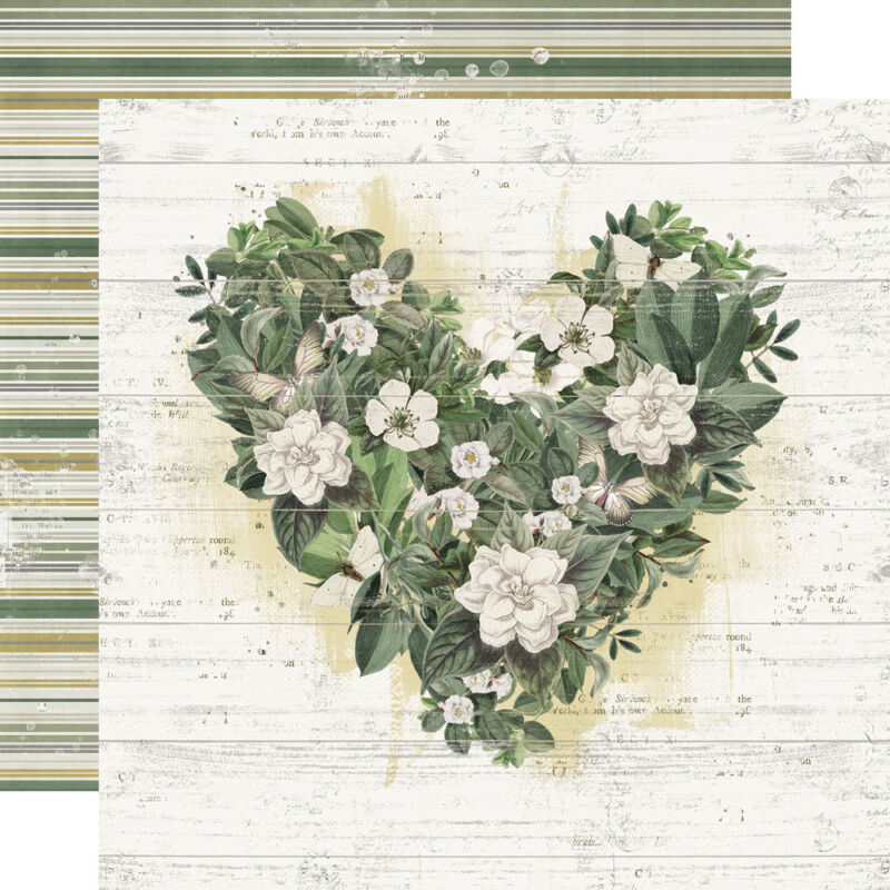 Simple Stories -  Weathered Garden 12x12 scrapbook papír - Love You More