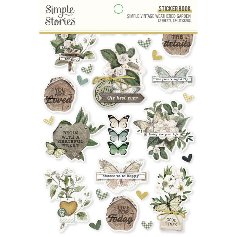 Simple Stories -  Weathered Garden Sticker Book