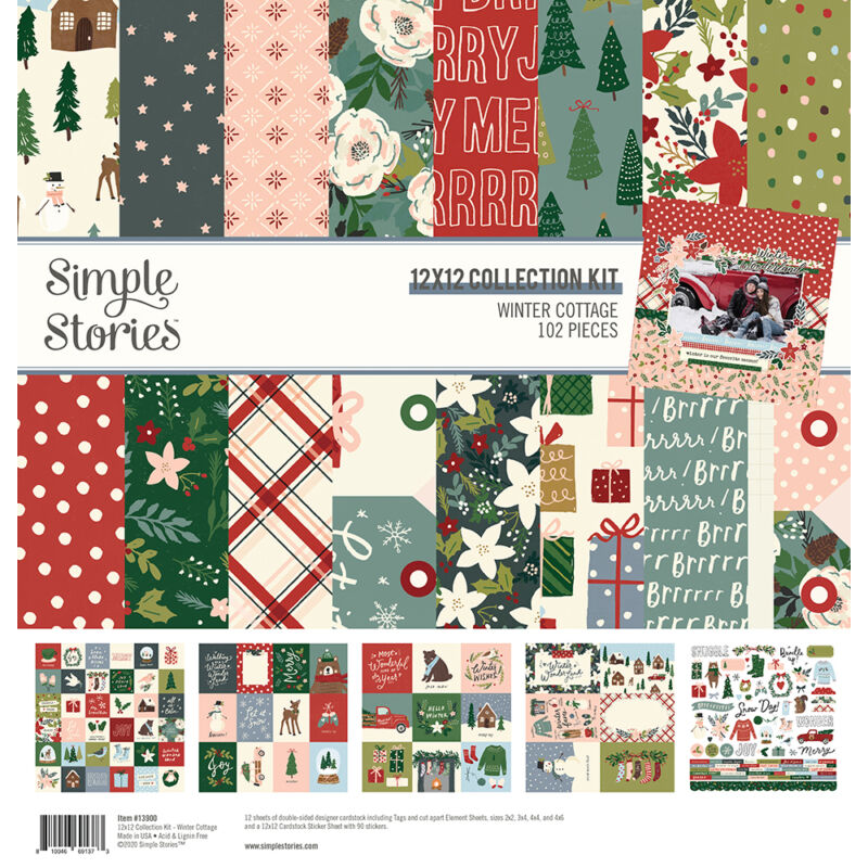 Simple Stories - Winter Cottage 12x12 Collection Kit