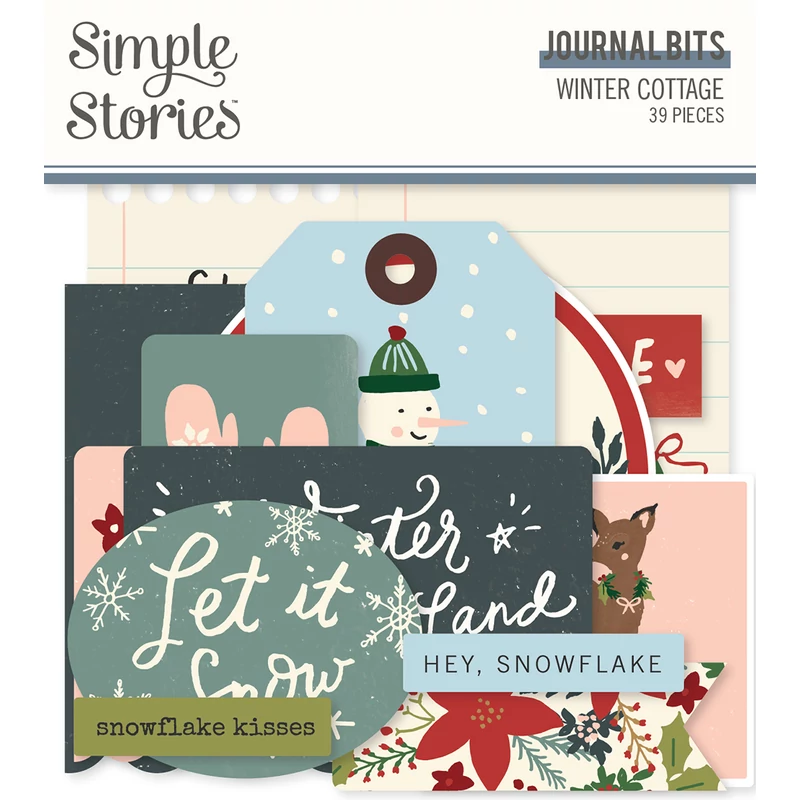 Simple Stories - Winter Cottage Journal kivágat (39 db)