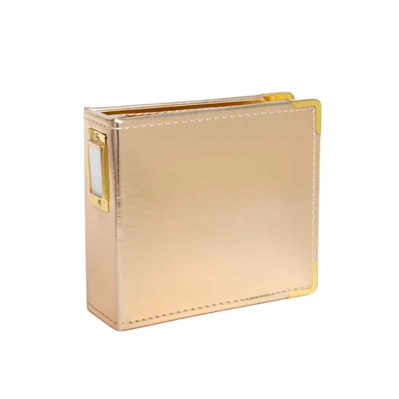 Studio Calico Handbooks 4 x 4 Faux Leather - Gold