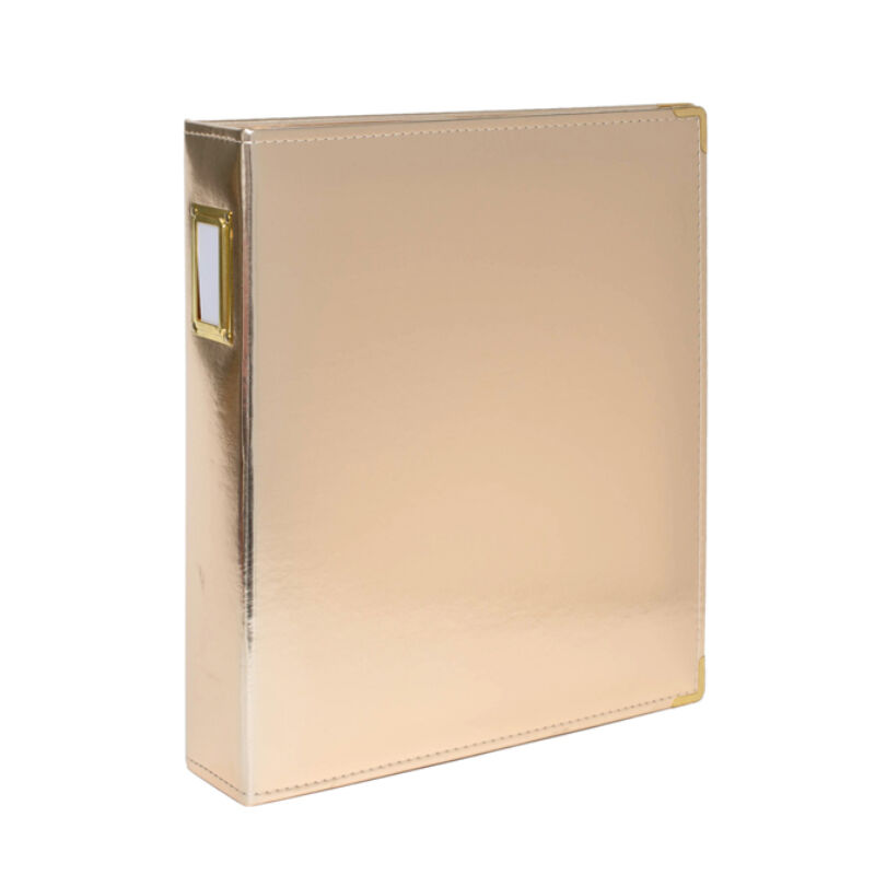 Studio Calico 7Paper Handbooks 9 x 12 Faux Leather Album - Gold