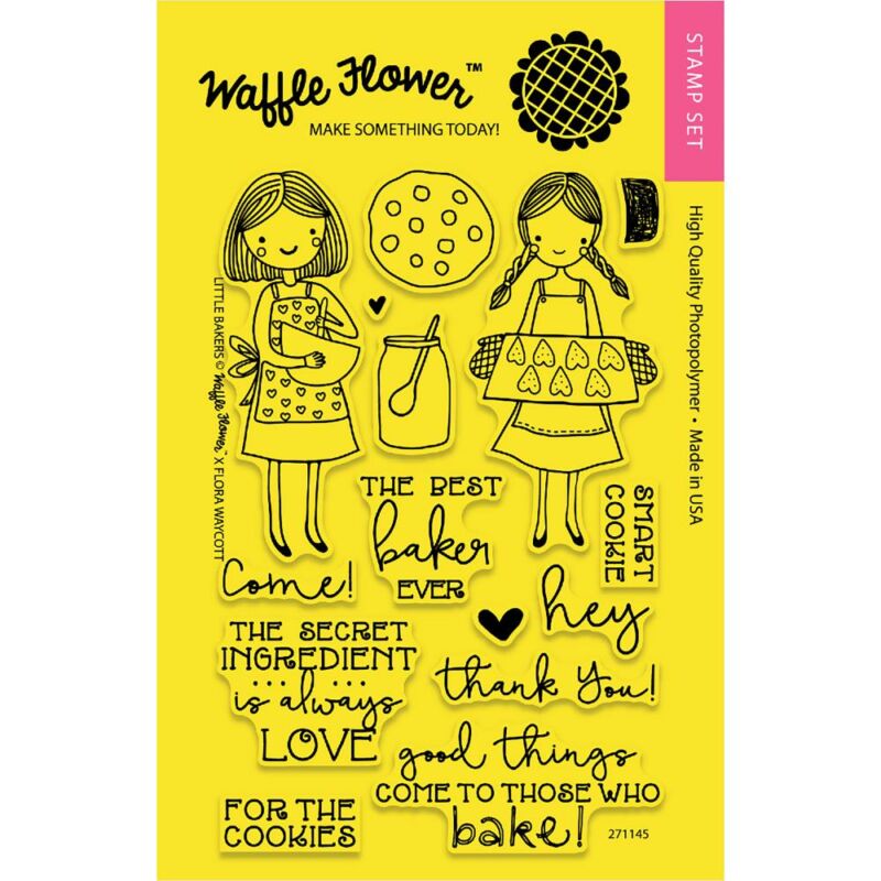 Waffle Flower Clear Stamp - Little Bakers