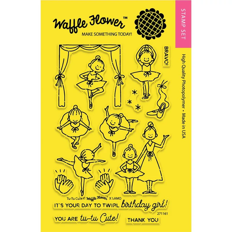 Waffle Flower Clear Stamp - Tu-Tu Cute