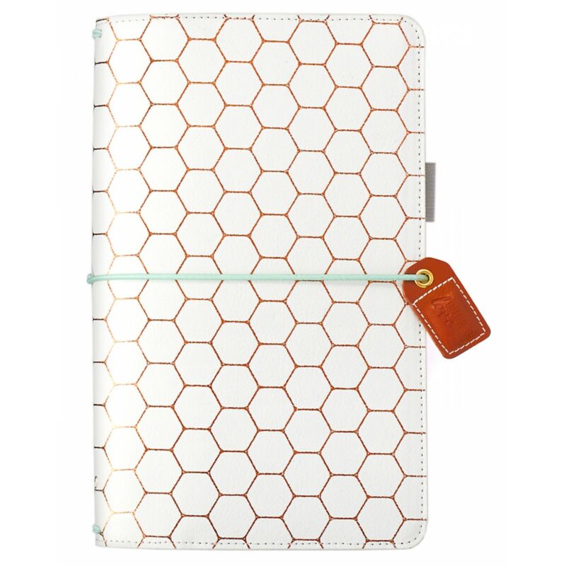 Webster's Pages Color Crush Traveler's Notebook Planner - Copper Hexagon