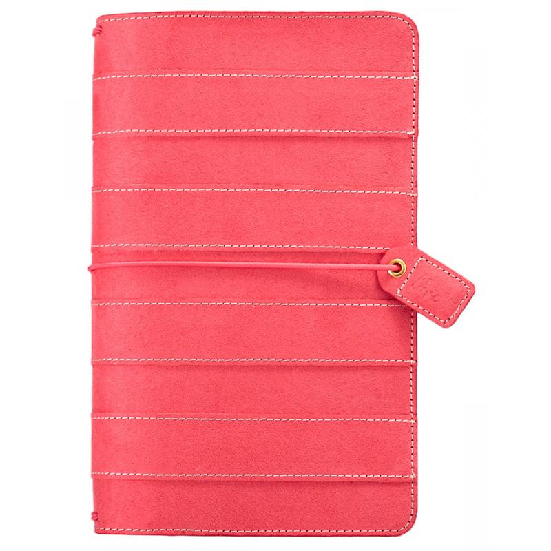 Traveler S Notebook Webster S Pages Color Crush Traveler S Notebook Planner Pink Stitched Stripe Pink And Paper Scrapbooking Shop