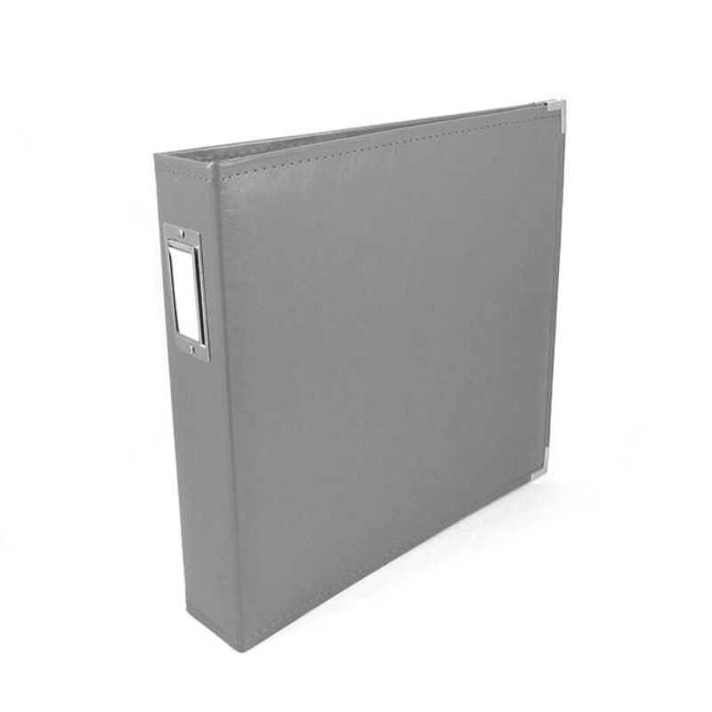 We R Memory Keepers 12x12 Classic Leather Album - Charcoal
