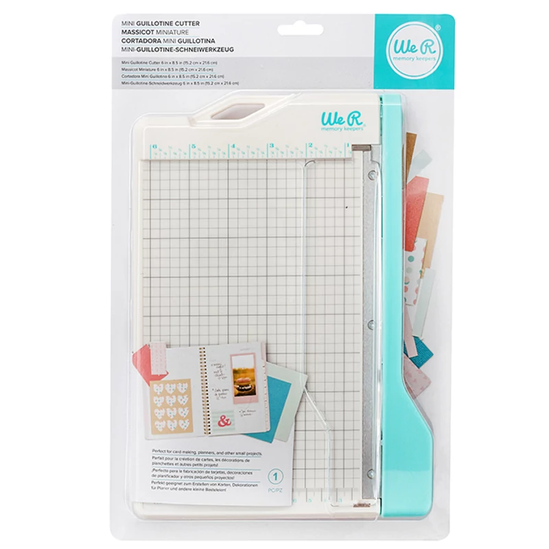 VViViD Ecocut 12.5 Inch Guillotine Paper Cutter - Bladeless, Ruled Metal Base, Safe For Home & Office