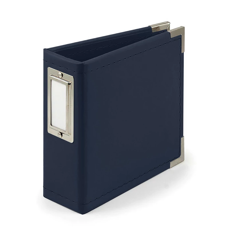We R Memory Keepers - 4x4 bőr album - Navy