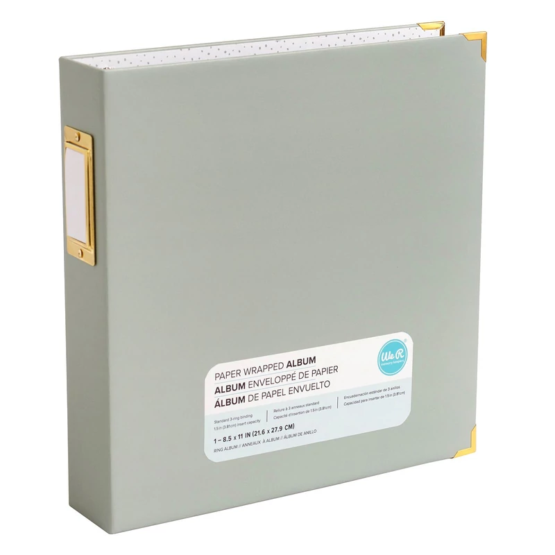 We R Memory Keepers 8.5x11 Paper Wrapped Album - Slate