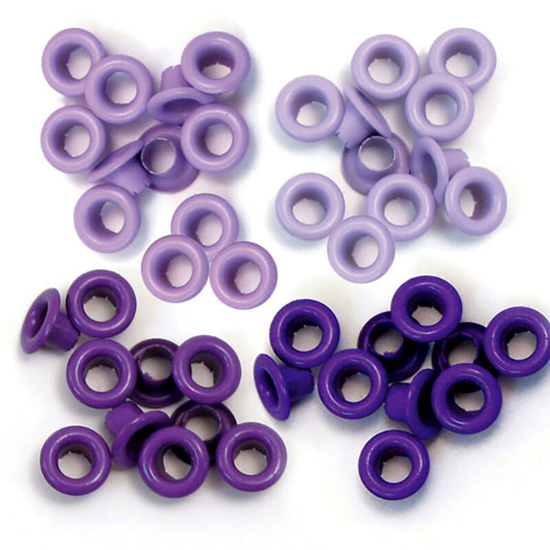 We R Memory Keepers Standard Eyelets - Purple (60 Pieces)