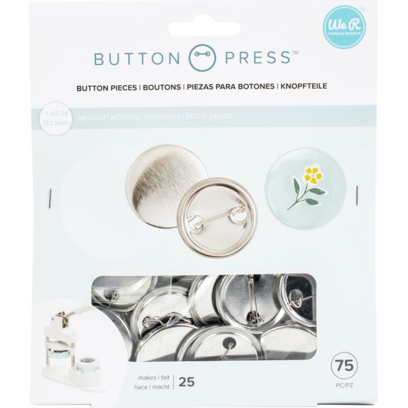 We R Memory Keepers - Button Press Medium Refill Pack (75 Piece)