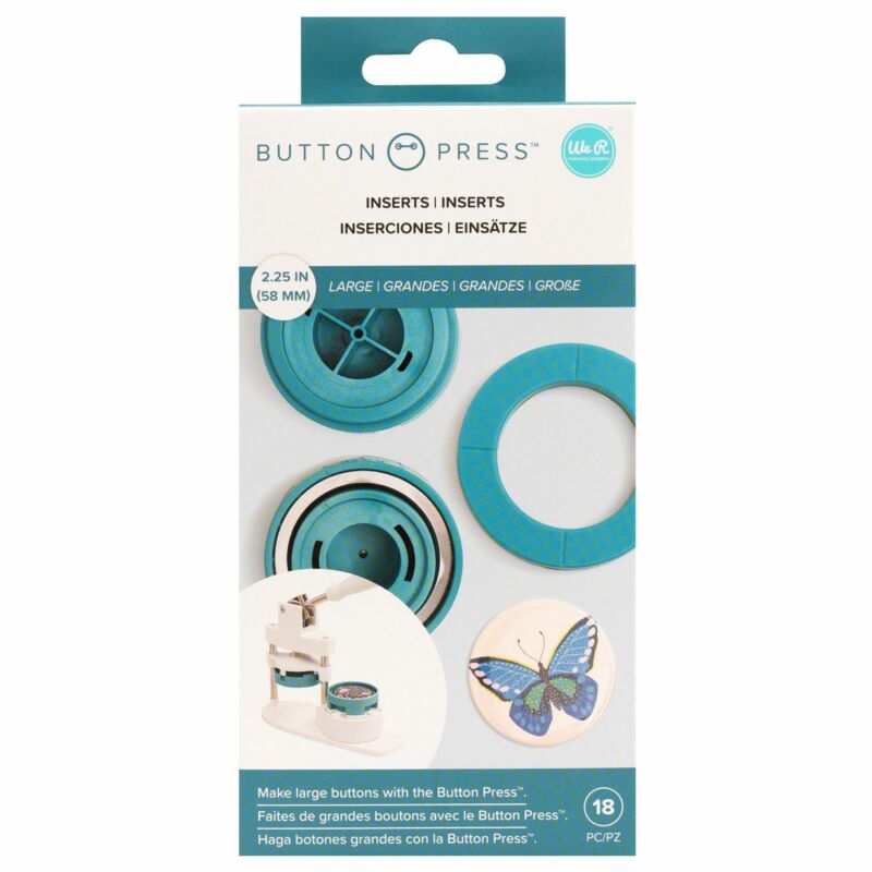 We R Memory Keepers - Button Press Large Insert (8 Piece)