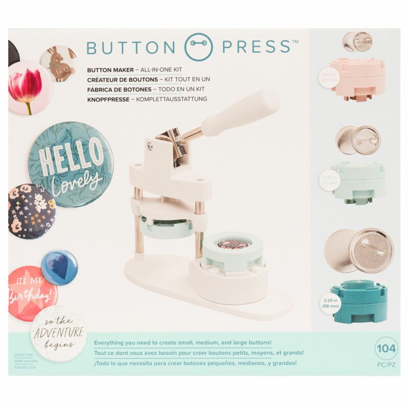We R Memory Keepers - Button Press All-In-One készlet (104 db)