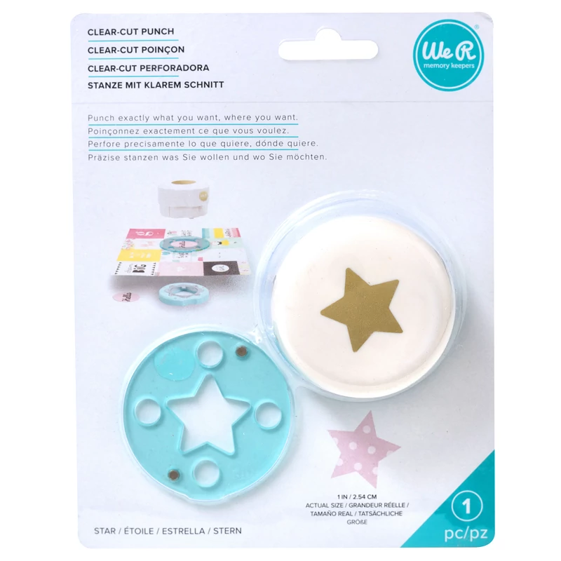 We R Memory Keepers - 1" Clear-Cut Punch - Star
