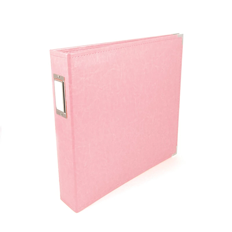 We R Memory Keepers 12x12 Classic Leather Album - Pretty Pink